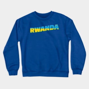 Rwanda Vintage style retro souvenir Crewneck Sweatshirt